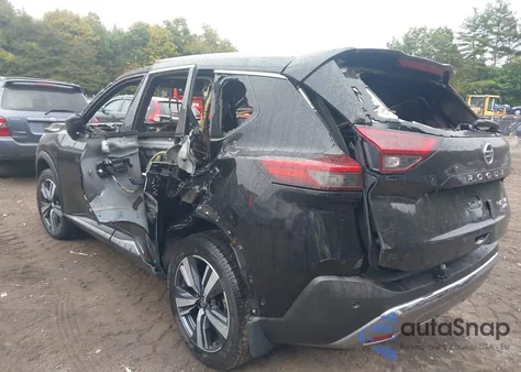 2021 Nissan Rogue Platinum Intelligent Awd from USA, damaged, VIN JN8AT3DD2MW319420